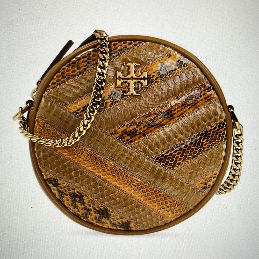 Tory Burch Kira Chevron Exotic Circle Bag